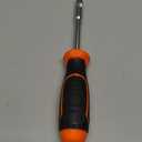 HORUSDY 2-Piece 1/4" Bit Driver Magnetic Screwdriver Bit Holder, 190mm and 90mm Long, Screwdriver Handle for Magnet Tip