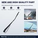 A22-51969-000 2 Pcs Windshield Wiper Arms Fit for Columbia 2001-2017 602-5417 A2251969000(Wiper Arm for Right And Left Side)