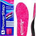PowerStep Pinnacle Pink Orthotics for Women - Arch Support Inserts for Plantar Fasciitis Relief- Made in USA- Maximum Cushioning Arch Support, Deep Heel Cup for Pronation
