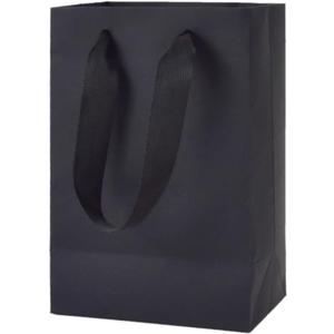 Aosric 20 Pack 5x3x8 Black Gift Bags – Small Sturdy & Reusable Premium Gift Bags for Jewelry, Candles, Candy, Cosmetics, Boutique Gift, Party Favors, Weddings, Birthdays, Christmas and Holidays