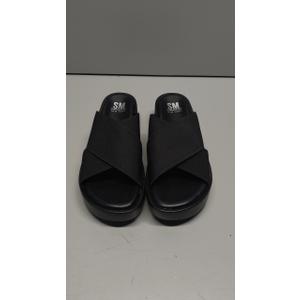 Steve Madden New York Halsey Black Women's Sandals Size 8