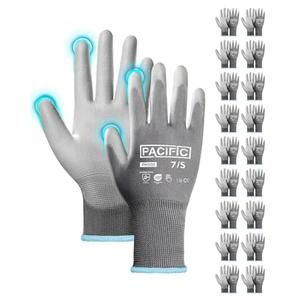 PACIFIC PPE Work Gloves PU Coated-18 Pairs, Touchscreen Working Gloves for Men and Women, Mechanic Gloves, Lightweight, Grey, Small PACIFIC PPE Work Gloves PU Coated-18 Pairs, Touchscreen Working Gloves for Men and Women, Mechanic Gloves, Lightweight, Grey, Small