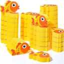 Irenare 30 Pieces Oil Absorbing Sponge Swimming Pool and Spa Scum Absorbing Hot Tub Accessories Hot Tub Cleaning Kit to Collect Scum, Grime and Oil from Hot Tub, Swimming Pool and Spa (Fish)