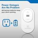 Kidde Carbon Monoxide Detector, Plug-in Carbon Monoxide Detector with AA Battery Backup, 85 dB Alarm, Rotating Plug, LED Status Light Indicators, 5th Edition, COP, Exp 01/23/2026