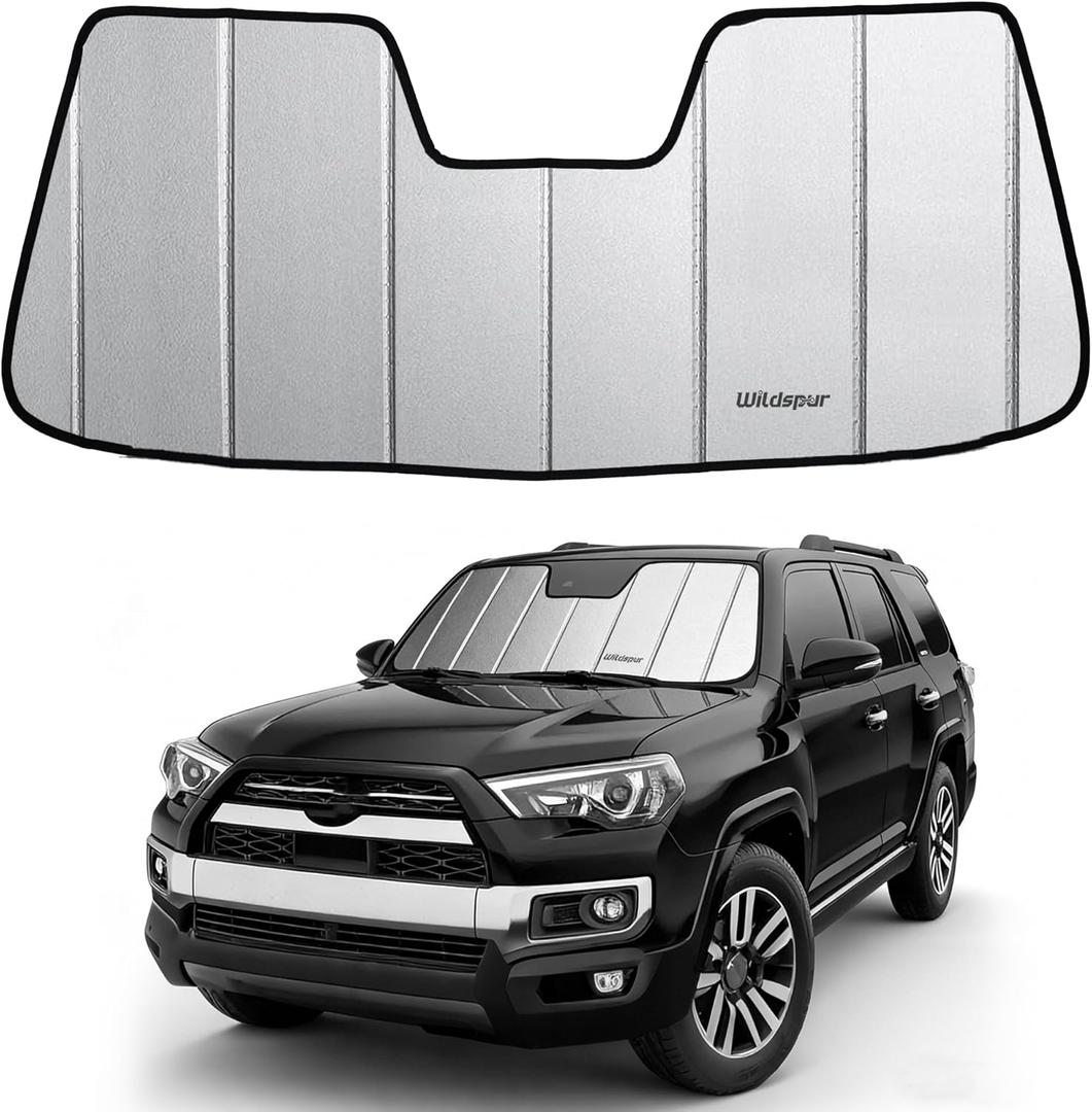 Custom Fit 2020-2024 4Runner Windshield Sun Shade for Toyota 4Runner 2020 2021 2022 2023 2024 Automotive Car Front Window Sunscreen Sunshade