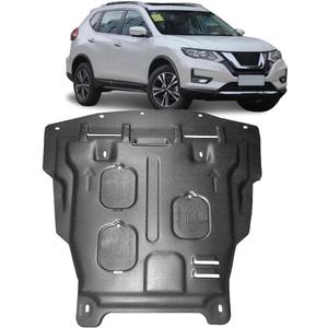 Front Engine Splash Shield for Nissan Rogue 2014-2020 Engine Guards Suitable for Nissan Rogue Under Engine Cover Mud Flaps Directly Replace Original One Black