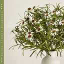Daifunli 6 Bundles Artificial Silk Daisy Flower 17.7 Inch White Fake Daisies Decoration Faux Wildflowers Greenery Plant Stem Filler for Wedding Table Centerpiece Home Garden Porch Patio Decoration