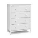 Storkcraft Alpine 4 Drawer Chest (White)  GREENGUARD Gold Certified, Dresser For Nursery, 4 Drawer Dresser, Kids Dresser, Nursery Dresser Drawer Organizer, Chest of Drawers