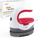 HTVRONT Heat Press Mini Heat Press Machine, Small Heat Press Portable Iron Press Machine for T Shirts, Hats, Heating Transfer Projects (Raspberry)