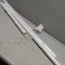 Tension Curtain Rod 41-126" Heavy Duty No Drilling Adjustable White, 1.26"