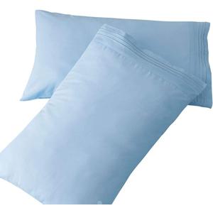 SONORO KATE Luxury Pillowcase Set Brushed Microfiber 1800 Bedding - Wrinkle, (Lake Blue, 2 Pillowcases King)