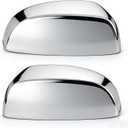 Chrome Side View Mirror Covers Caps Top Half Compatible with Chevrolet Silverado Tahoe Suburban Avalanche, GMC Sierra Yukon Cadillac Escalade 2007 2008 2009 2010 2011 2012 2013 2014