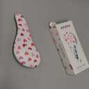 Crave Naturals Glide Thru Hair Brush - Detangler Brush for Curly, Straight, Wet or Dry Hair - Gentle Detangling Brusheses for Adults, Kids, Toddlers - Hair Accessories for Women, 7.5"x3" - Pink Hearts (1 Pack (Regular))