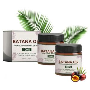 2PCS Batana Oil for Hair Growth, 100% Pure, Azure's Hydrating Oil for Thicker, Stronger Hair and Scalp Health
