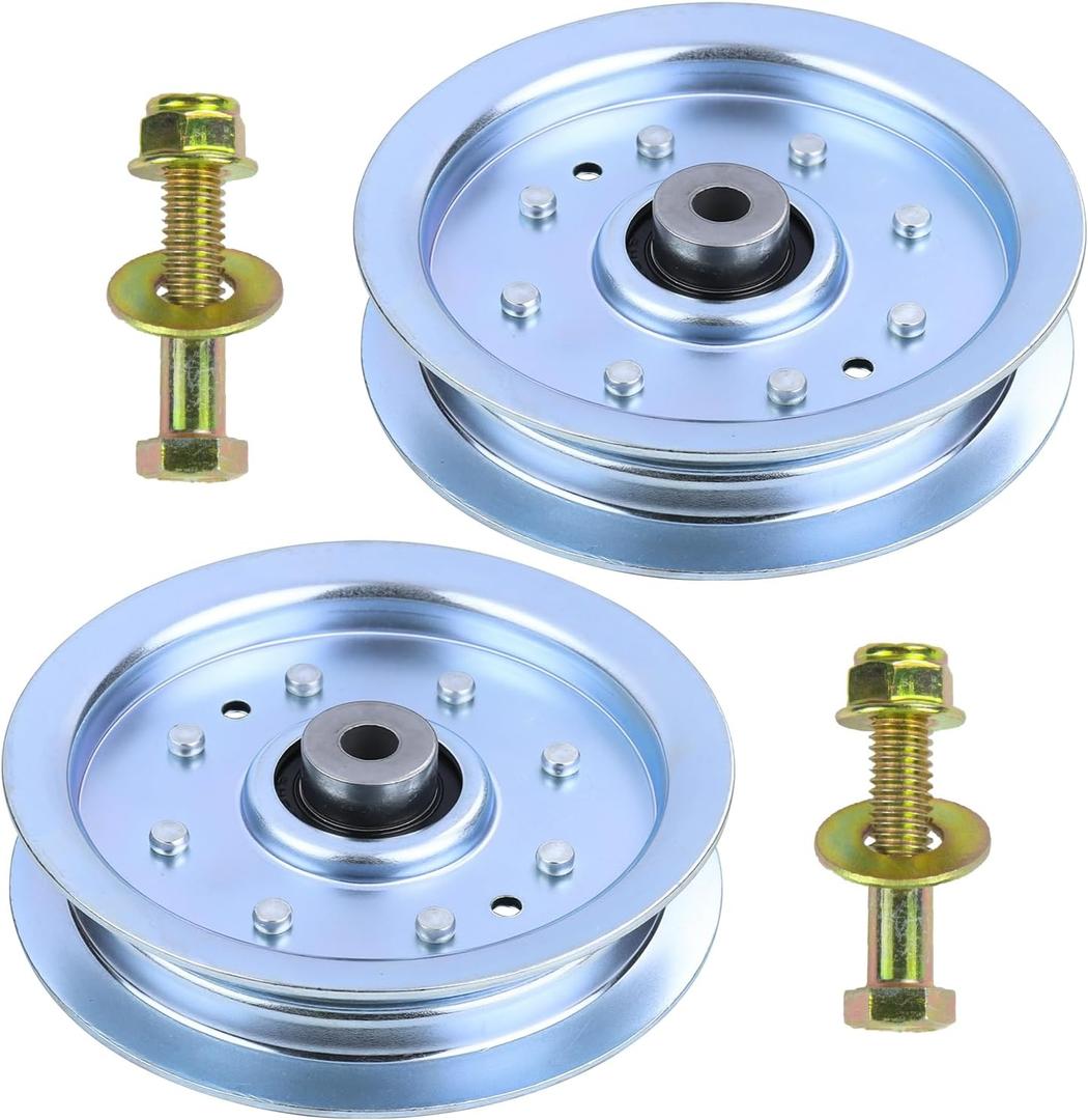 GELASKA 2 Pack 756-04129b Idler Pulley 4.25 Replaces 753-08171 756-04129 756 04129b 753 08171 956-04129 for Cub Cadet 50" 54" RZT 50, RZT 54, RZT 42, LTX1040 LT1045 LTX1050 LTX1045 LT1500 LT2000 Mower