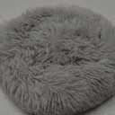 Dog Beds for Small Dogs Round Cat Beds for Indoor Cats Pet Bed for Puppy and Kitten with Slip-Resistant Bottom Plush Donut Cat Bed, Light Grey (XS-38cm Light Grey)