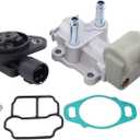MOTOKU Idle Air Control Valve IACV and Throttle Position Sensor TPS Kit for Honda Civic 1996-2000 Acura EL 1997-2000 with Gasket Bolt Set