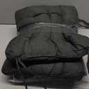 SQUARE MOON 4 Pack Chair Cushions, Seat Cushions, Chair Pads, Chair Mat for Indoor, Outdoor Dining Chair, Kitchen Chairs, Dining Room Chairs (16" × 16" × 4 Pack, Dark Grey)