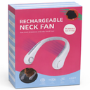 Cool Down Portable Rechargeable Neck Fan - White 4 Pack