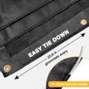 Heavy Duty Tarp 14 Mil Tarp Waterproof Black 20x30 FT, UV Resistant Poly Tarp with Reinforced Grommets for Camping, Boat Cover, Patio Furniture, Roof, Firewood Pile