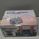 LAVAED Heated Lunch Box Electric for Adults Women - Portable Food Warmer 80W Fast Heating 1.5L Lonchera Electrica With All Accessories for Car/Truck/Office 12/24/110V, Leakproof, BPA Free, Pink