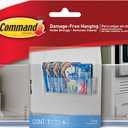 Command Large Caddy, Holds up to 4 lb, 8.6" x 3.1" x 3", 1 Caddy with 4 Strips, Damage-Free Organization Wall Mount to Cabinet, Kitchen, Pantry, Closet, or Under Sink (Clear)