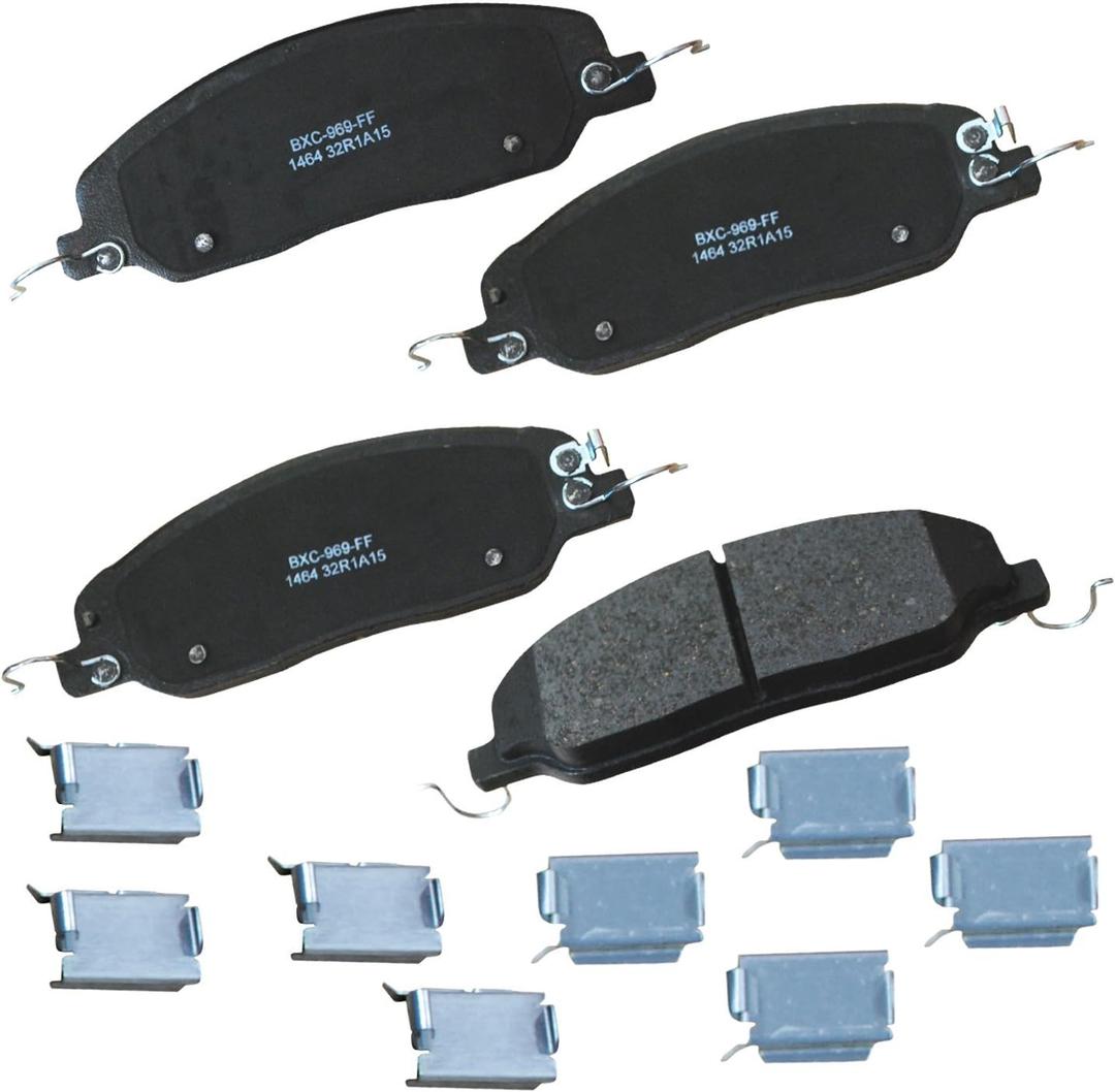 4 x Bendix Premium SBC1464 Ceramic Front Brake Pads for Ford Mustang 2014-2011