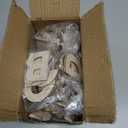 182 Pieces 2-1/2 Inch (2.5") Wooden Letters Craft Wood Letter Unfinished Alphabets with Extras Wall Decor