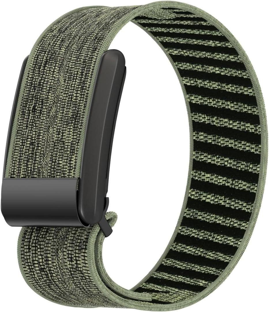 Ultra Soft Whoop 4.0 Band, Breathable Nylon Straps for Men Women, Replacement Wristband for Whoop 4.0 Wearable Health, Fitness & Activity Tracker, Comfort and Durability (Moss Green)
