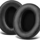 Replacement for Sony MDR 7506 Earpads Cushions, Noise Isolation Over Ear Headphone Pads Fit for Sony MDR V6/ MDR V7/ MDR-CD900ST, Soft Protein Leather Easy Installation (Black)