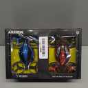 Drones for Kids, 3in1 Battle Drone with LED Lights, 3D Flip, Circle Fly, Altitude Hold, Remote Control Car Functions, Mini Drone for Boys Girls 4-8 6-12 Christmas and Birthday Gifts (Blue&Red)