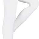 NuVein Compression Pantyhose, 15-20 mmHg Support, Women's Sheer Nylon Hosiery Tights, Closed Toe, White, Petite