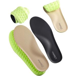 2 x Shock Absorption and Cushioning Sports Shoe Insoles,Comfortable Sports Shoe Inserts for Men Women Kids,Relieve Foot Pain (Black, Women US 9.5-10 Men 8.5-9)