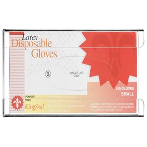 Cq acrylic Clear Wall Floating Glove Rack and Glove Box Dispenser Holder 10"x6.25"x4,Pack of 1