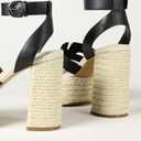 The Drop Women's Bea Platform Heel (Black, 9)