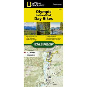 Olympic National Park Day Hikes Map (National Geographic Topographic Map Guide, 1716), Map