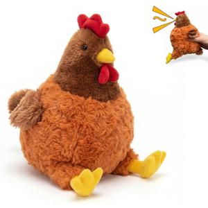 Freetoes Screaming Chicken Plush Toys,Chicken Stuffed Animal for Funny Gag Gifts,Pranks Stuff for Adults,Prank Noise Maker,Funny Dog Squeak Toys Pet Supplies,White Elephant Gifts for Adults