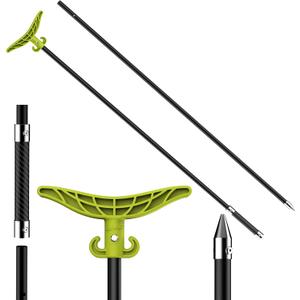 8.63ft/ Shallow Water Anchor Pole, Fiberglass Push Poles for Boat with T-Handle & 316 Stainless Tip, Corrosion-Resistant Sand Anchor for Beach Kayak, Gloves Included