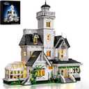 Magic House Building Set with LED Light, Owens House Blocks Toy, Creator Architecture Model Building Kit, Compatible with Lego Horror House, Home Office Decor Gift for Adults (1877PCS)