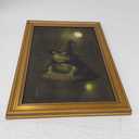 VIYYIEA Vintage Gold Framed Wall Art for Living Room, Wizard Frog Canvas Prints Home Decor, Halloween Gothic Painting Picture, Bedroom Wall Decor Gifts for Friends or Family -(16L x 12W)