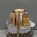 Gift Baskets for Women, Body & Earth Gift Set with Jasmine & Honey Scent Includes Bubble Bath, Hand Cream, Holiday Gift Baskets, Bath and Body Gift Sets for Women, Happy New Year Gifts
