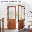 rabbitgoo Window Privacy Film Stained Glass Window Film, 3D Square Mosaic Decorative Static Cling Glass, Removable Vinyl UV Blocking Stickers for Home, 35.4 x 78.7 inches