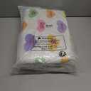 2 x MEHOFOND 4pcs Valentines Shower Curtain Set Colorful Conversation Hearts Shower Curtain Sets for Valentine Heart Candy Bathroom Decor Curtains with Non-Slip Rugs Toilet Lid Cover and Bath Mat