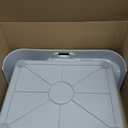 [DogCharge] Indoor Dog Potty Tray with Protection Wall Every Side for No Leak, Spill, Accident - Keep Paws Dry and Floors Clean (Tray Only, Grey)