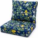 Outdoor Patio Seat/Back Chair Cushion Set 22"x22" Waterproof