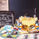 2 x HOWAF 26 Pack Oktoberfest Party Glasses Paper Glasses Funny Oktoberfest Fancy Dress Photo Booth Props for Kids Adults Bavarian German Beer Festival Oktoberfest Party Decoration Favors Supplies