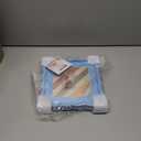 8X8 Wavy Picture Frame With Mat For 6X6, Wavy Edge Wooden Picture Frame with Real Glass - Wall Mount and Tabletop Display, Blue, 2 Pack