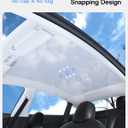 Upgraded Sunshade Roof for Tesla Model Y Juniper Accessories 2025 2026, [Mesh Fabric& No-Sag & Magnetic Design] Heat Insulation Class Roof Sun Shade for Tesla Model Y Accessories, Gray, 2PCS