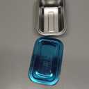 Stainless Steel Ice Cream Container Refrigerator Ice Cream Container Stainless Steel Food Containers with Steel Lids Metal Freezer Food Preservation Box Stainless Steel Container with Lid (0.7L) (6.7x4.3x2.8in/24 FL Oz)