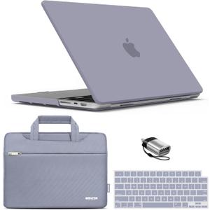 IBENZER Case for MacBook Pro 14 Inch 2026 2025 2024 2023 2022 2021 M5 M4 M3 M2 M1 A3434 A3112 A3185 A3401 A2918 A2992 A2779 A2442 Pro/Max, Hardshell Case&Sleeve&KeyboardCover&Type-C,Gray,T14LVGY+3